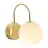 Nordlux Franca Vägglampa Metall och Glas Mässing | Passande för E14